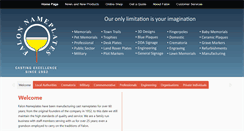 Desktop Screenshot of falon-nameplates.co.uk