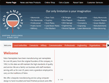 Tablet Screenshot of falon-nameplates.co.uk